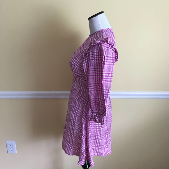 Faithfull the Brand Iris Check Edwina Dress - Picture 7 of 10